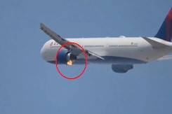 Delta Airlines Boeing 767 Makes Emergency Landing After Engine Catches Fire Delta Airlines Boeing 767 Makes Emergency Landing After Engine Catches Fire