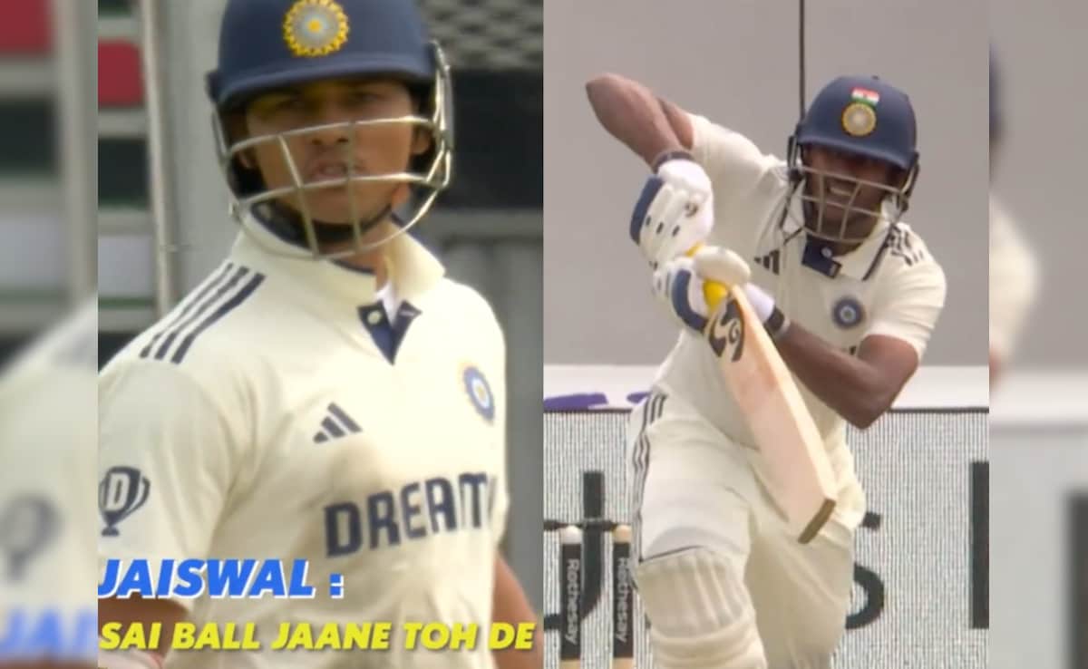 "<i>Ball Jaane Toh De Yaar</i>": Yashasvi Jaiswal's Stern Reminder To Sai Sudharshan After Run Out Is Avoided. Watch