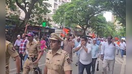 Pratap Sarnaik News: हिंमत असेल तर अडवा..', मनसेच्या मोर्चाला शिंदेंच्या मंत्र्यांची साथ, पोलिसांना आव्हान दिलं