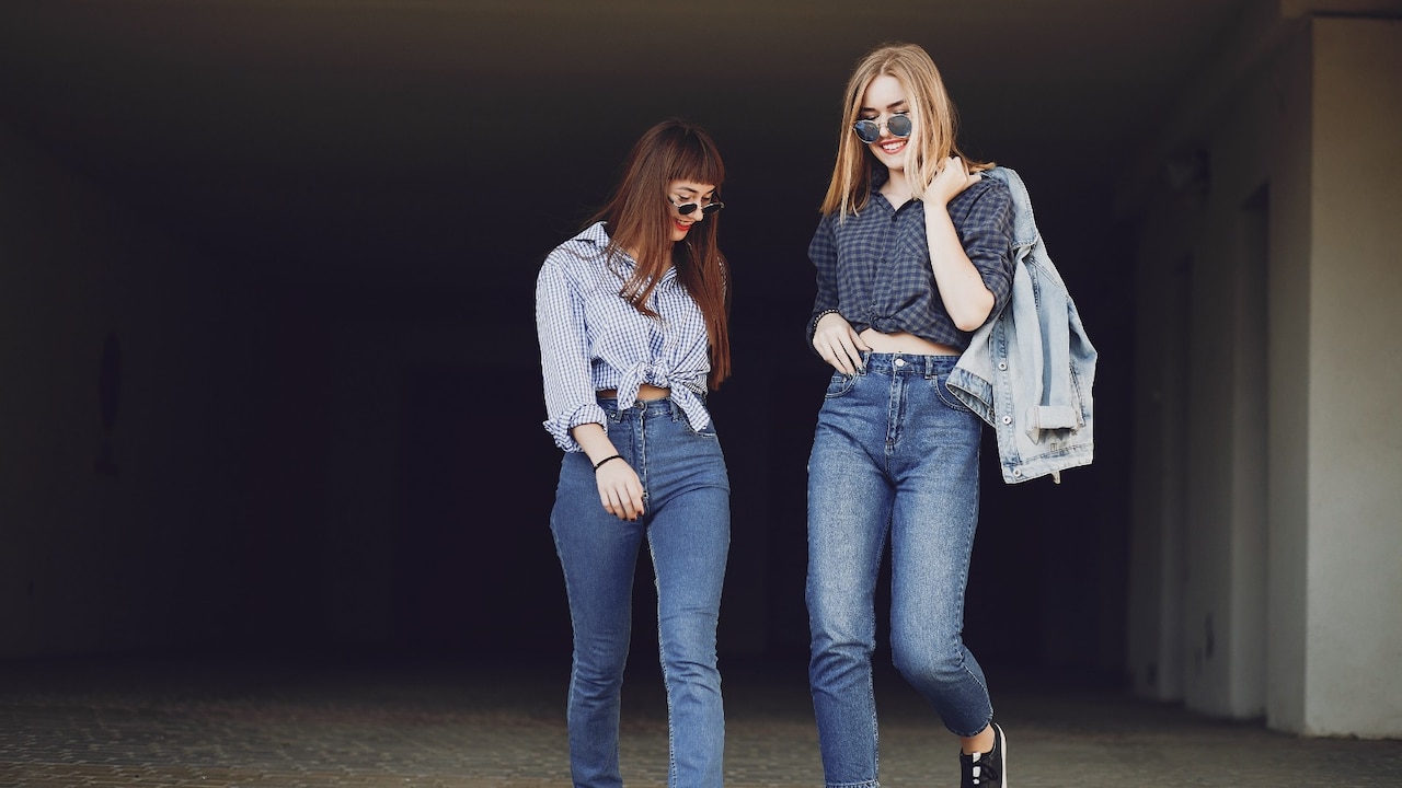 Mid-rise jeans provide better airflow and less constriction than high-rise ones.
