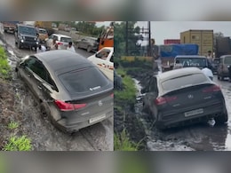 Mahindra Thar Rescues Mercedes-Benz GLE Coupe After Overtaking Goes Hilariously Wrong: Video
