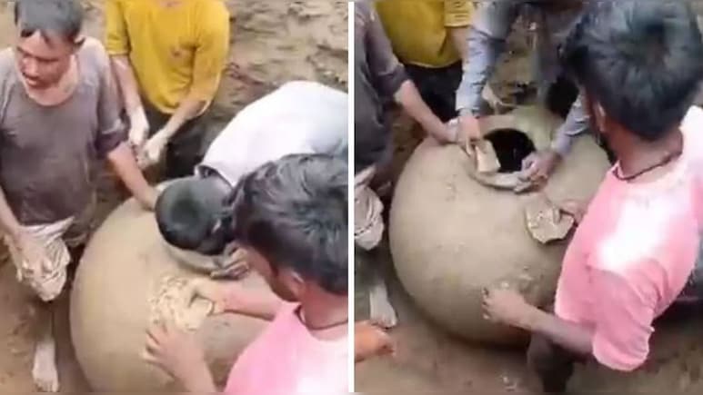 खजाना मिला खजाना मिला…खेत से निकला रहस्यमयी घड़ा, किसान ने अंदर झांका तो दंग रह गया