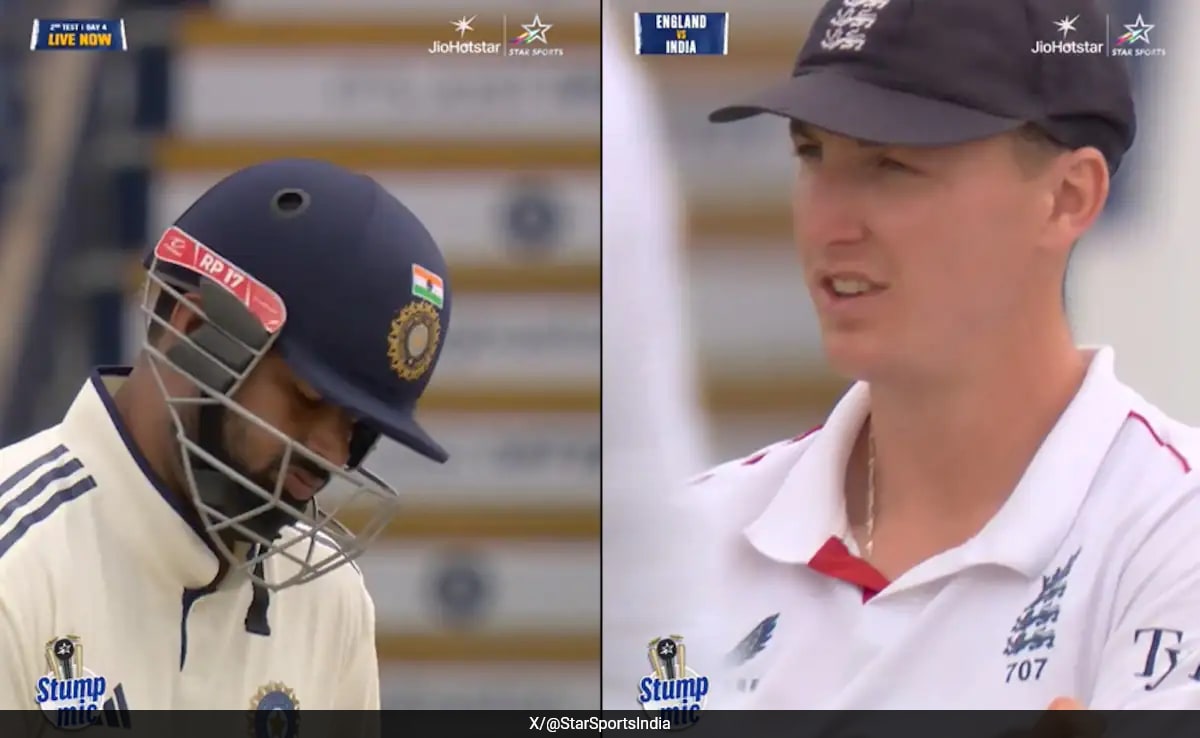 Watch: Rishabh Pant Silences Harry Brook With "Not Greedy" Remark To Fastest Ton Bait