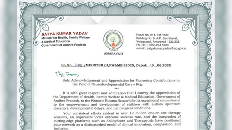 India's First State-Backed Autism Therapy Model: A Mother-Led Revolution Goes National India's First State-Backed Autism Therapy Model: A Mother-Led Revolution Goes National
