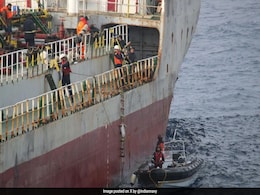 Indian Navy Contains Fire On Board Vessel With 14 Indian Crew Indian Navy Contains Fire On Board Vessel With 14 Indian Crew