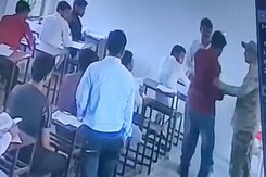 IAS Officer Slaps Student Repeatedly During Exam In Madhya Pradesh IAS Officer Slaps Student Repeatedly During Exam In Madhya Pradesh