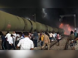 डीजल ले जा रही मालगाड़ी में लगी आग, कई ट्रेनें प्रभावित