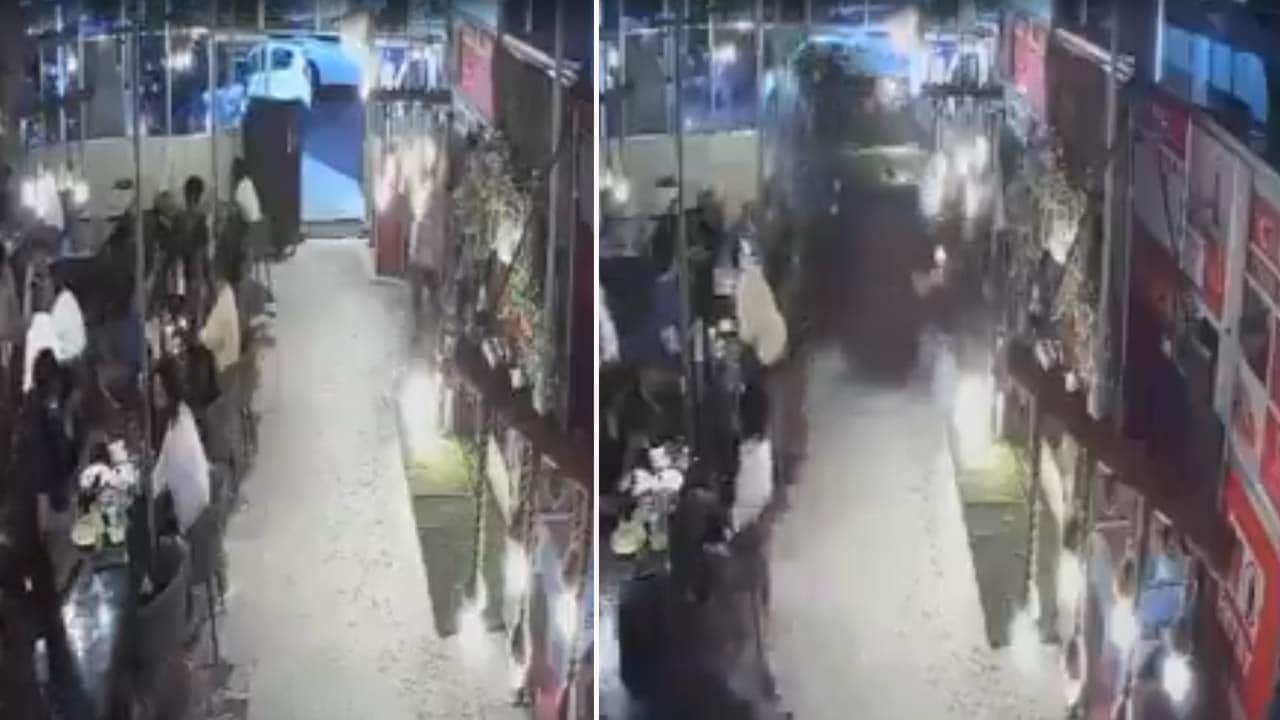 Video: Man Allegedly Had Liquor At Lucknow Restaurant. Then Crashed SUV Into It