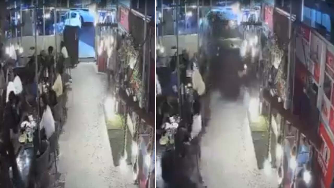 Video: Man Allegedly Had Liquor At Lucknow Restaurant. Then Crashed SUV Into It
