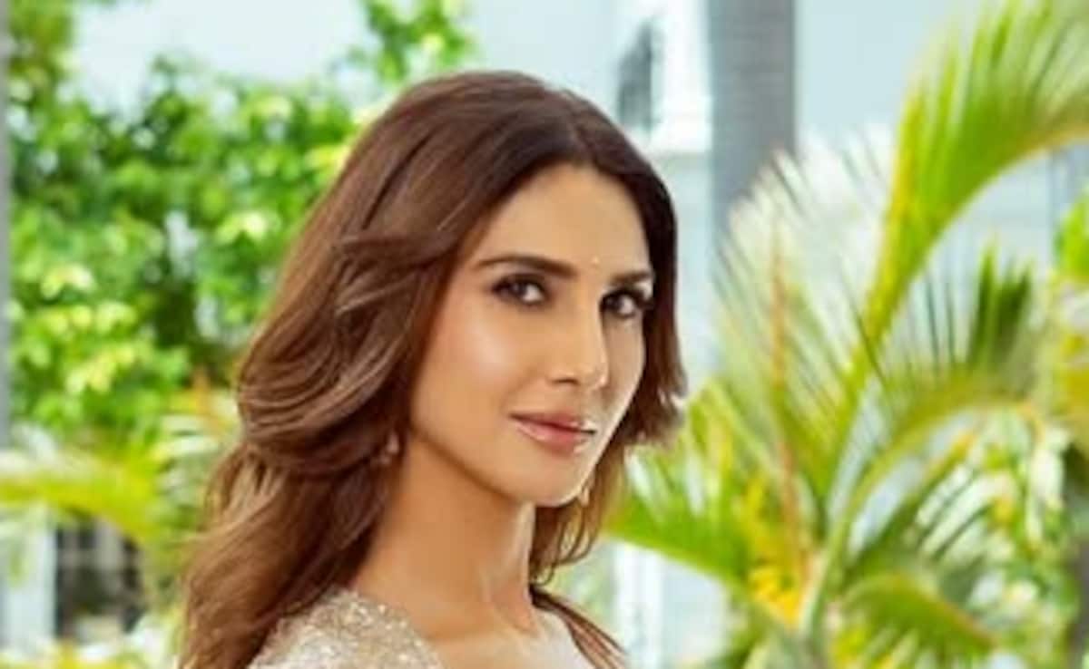 Vaani Kapoor Dazzles In A Champagne Ethnic Ensemble Ahead Of Her OTT Debut