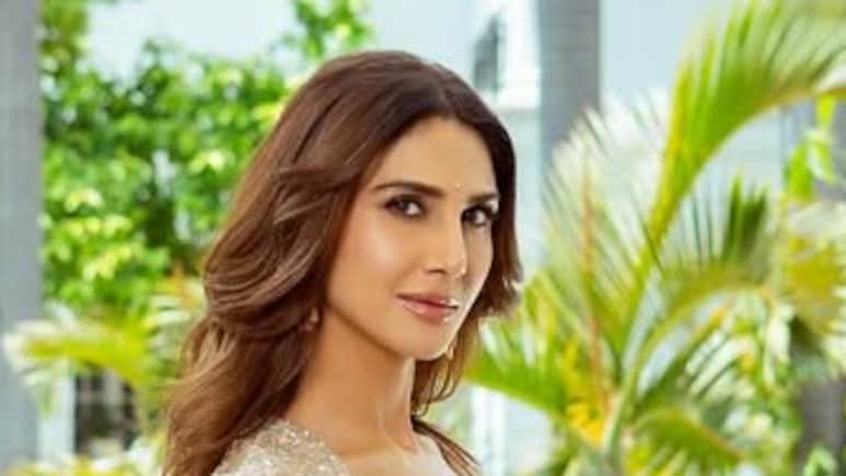 Vaani Kapoor Dazzles In A Champagne Ethnic Ensemble Ahead Of Her OTT Debut With <i>Mandala Murders</i>