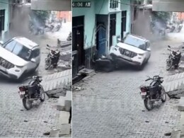 नाबालिग बच्चों ने गली में SUV दौड़ाकर मचाया उत्पात, नहीं कर पाए बैलेंस, बाइक पर चढ़ा दी कार, CCTV फुटेज देख चौंके लोग नाबालिग बच्चों ने गली में SUV दौड़ाकर मचाया उत्पात, नहीं कर पाए बैलेंस, बाइक पर चढ़ा दी कार, CCTV फुटेज देख चौंके लोग