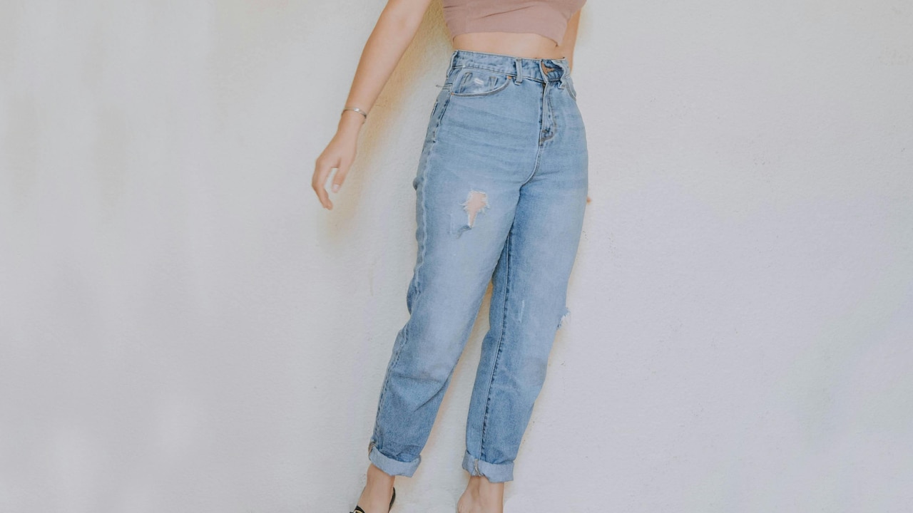 Style yourself in high-rise denim jeans for extra comfort this summer