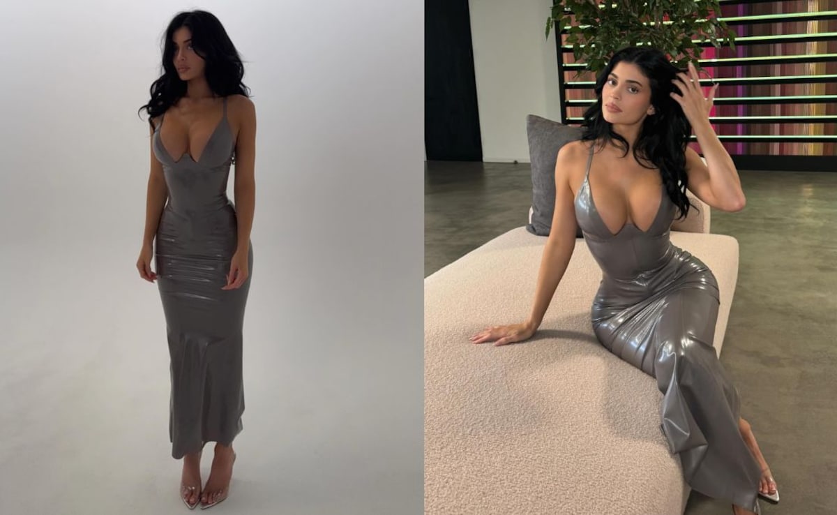 Kylie Jenner in a silver dress. Photo: Instagram/kyliejenner Kylie Jenner in a silver dress. Photo: Instagram/kyliejenner