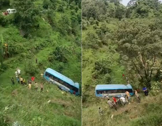 हिमाचल प्रदेश के मंडी में बस हादसा, 5 की मौत, 20 घायल