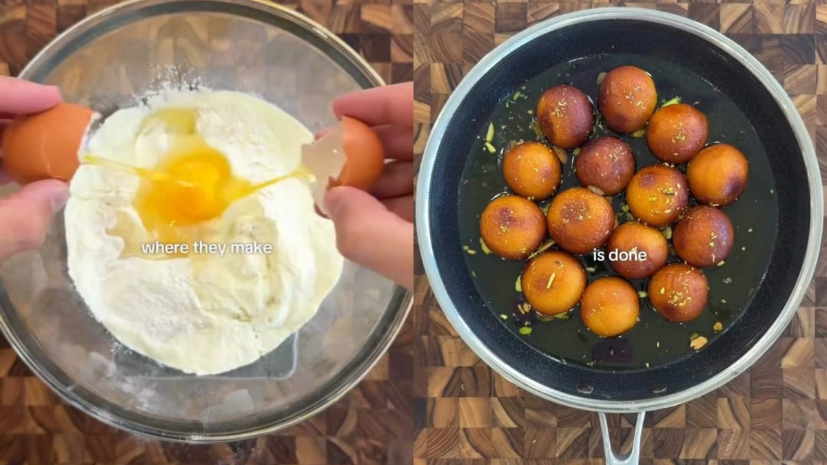 Watch: Foreign Vlogger Makes Gulab Jamun With Eggs, Gets Schooled By Indians