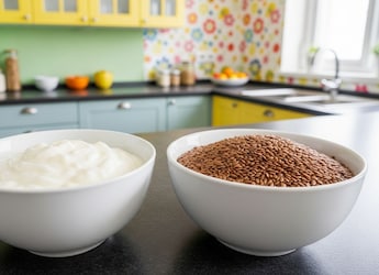 Which Foods Help With Constipation? This Dahi And Flaxseed Remedy Works Which Foods Help With Constipation? This Dahi And Flaxseed Remedy Works