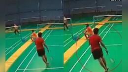 Heart Attack Video: बॅडमिंटन खेळताना कोसळला, तरुणाचा जागीच जीव गेला; मृत्यूचा लाईव्ह VIDEO