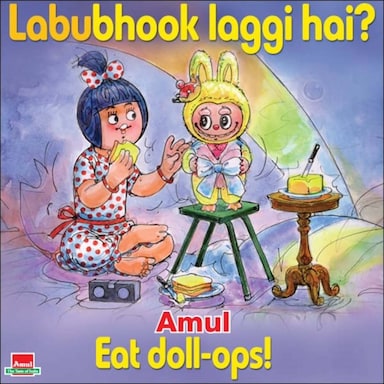 'Labubhook Laggi Hai?': Amul Joins The Labubu Doll Mania With Latest Topical