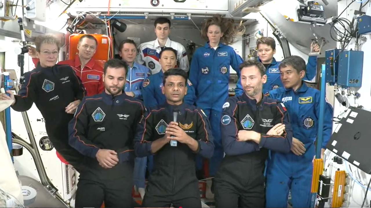 Shubhanshu Shukla Praises India's Ambition, Pride From Space, Echoing Rakesh Sharma's 'Saare Jahan Se Achha'