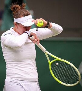 Tearful Defending Champion Barbora Krejcikova Knocked Out Of Wimbledon