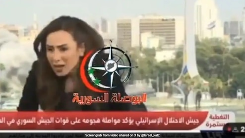 Video: Anchor Runs Mid Telecast As Israel Bombs Syria's State TV