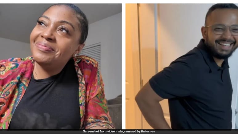 Viral Video: American Woman Learns Marathi To Surprise Indian Husband, His Smile Steals The Show Viral Video: American Woman Learns Marathi To Surprise Indian Husband, His Smile Steals The Show