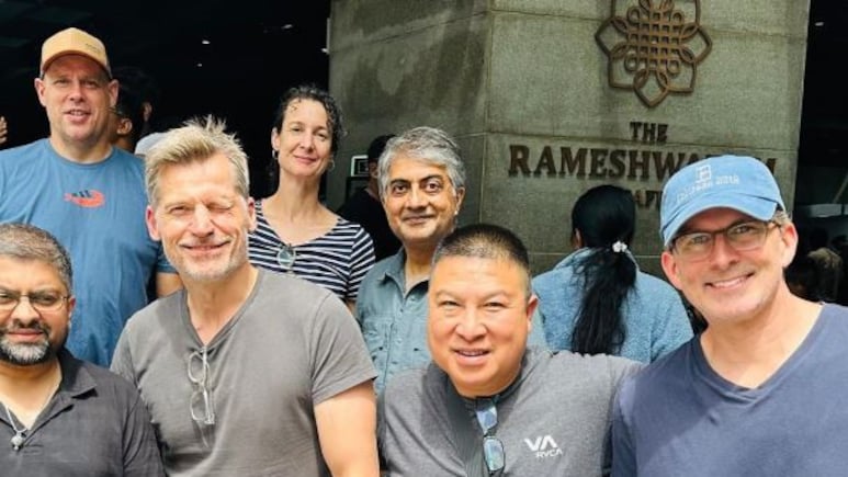 <i>Game Of Thrones</i> Star Nikolaj Coster-Waldau Relishes South Indian Food In Bengaluru. See Pic