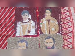 धरती के अन्न से अंतरिक्ष को सलाम: किसान सोलंकी ने बनाए स्पेस मिशन टीम के पोट्रेट