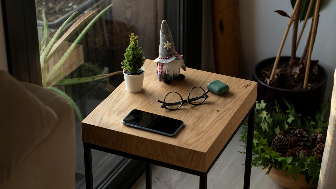 Smart design for tight corners, this desk proves you don't need space to make a statement.