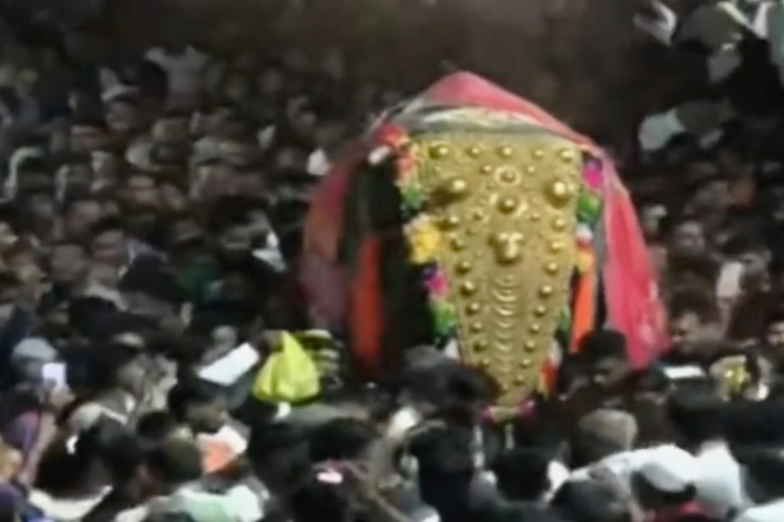 "महादेवी" हथिनी की विदाई में उमड़ी भीड़, हथिनी को दी गई भावुक विदाई