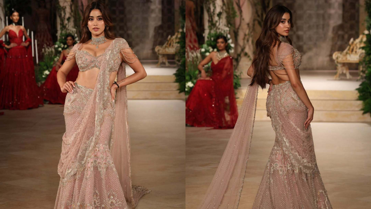 Janhvi Kapoor Dazzles In A Pastel-Hued <i>Lehenga</i> By Jayanti Reddy At ICW 2025