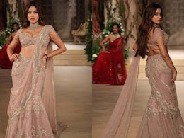 Janhvi Kapoor Dazzles In A Pastel-Hued <i>Lehenga</i> By Jayanti Reddy At ICW 2025