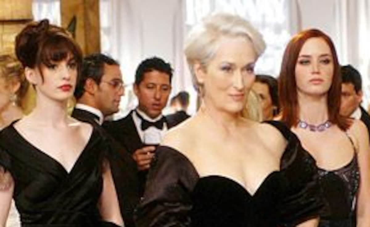 Anne Hathaways black dress from Devil Wears Prada. Photo: X/2000s Anne Hathaways black dress from Devil Wears Prada. Photo: X/2000s