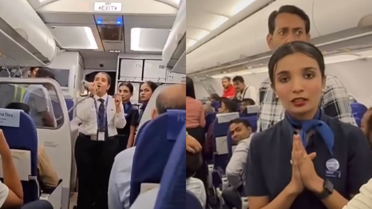 Video: Fliers Agitated Over IndiGo Take-Off Delay, Air Hostess Folds Hands