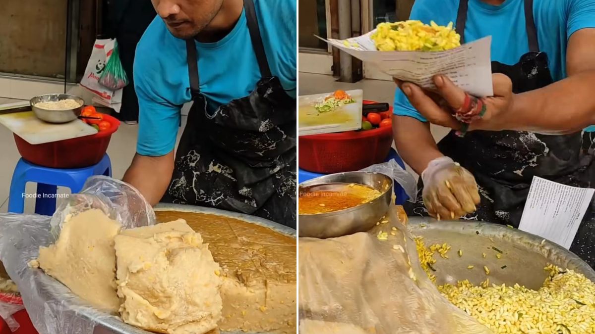 Viral Video Of Making Jhalmuri With Ghugni Gets A Thumbs Down From Foodies