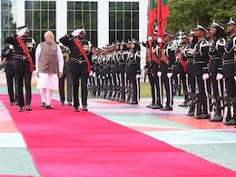 PM Modi Accorded Ceremonial Welcome, Guard Of Honour In Maldives PM Modi Accorded Ceremonial Welcome, Guard Of Honour In Maldives