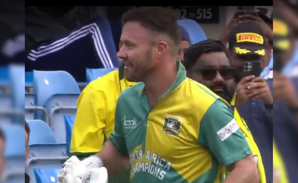 Watch: AB De Villiers Turns The Clock Back, Smashes 39-Ball Century In WCL 2025