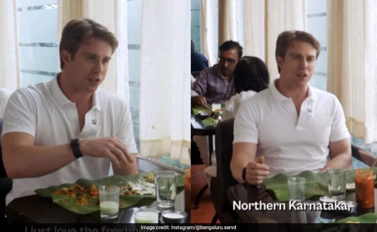 Video: US Entrepreneur Enjoys North Karnataka Cuisine In Bengaluru