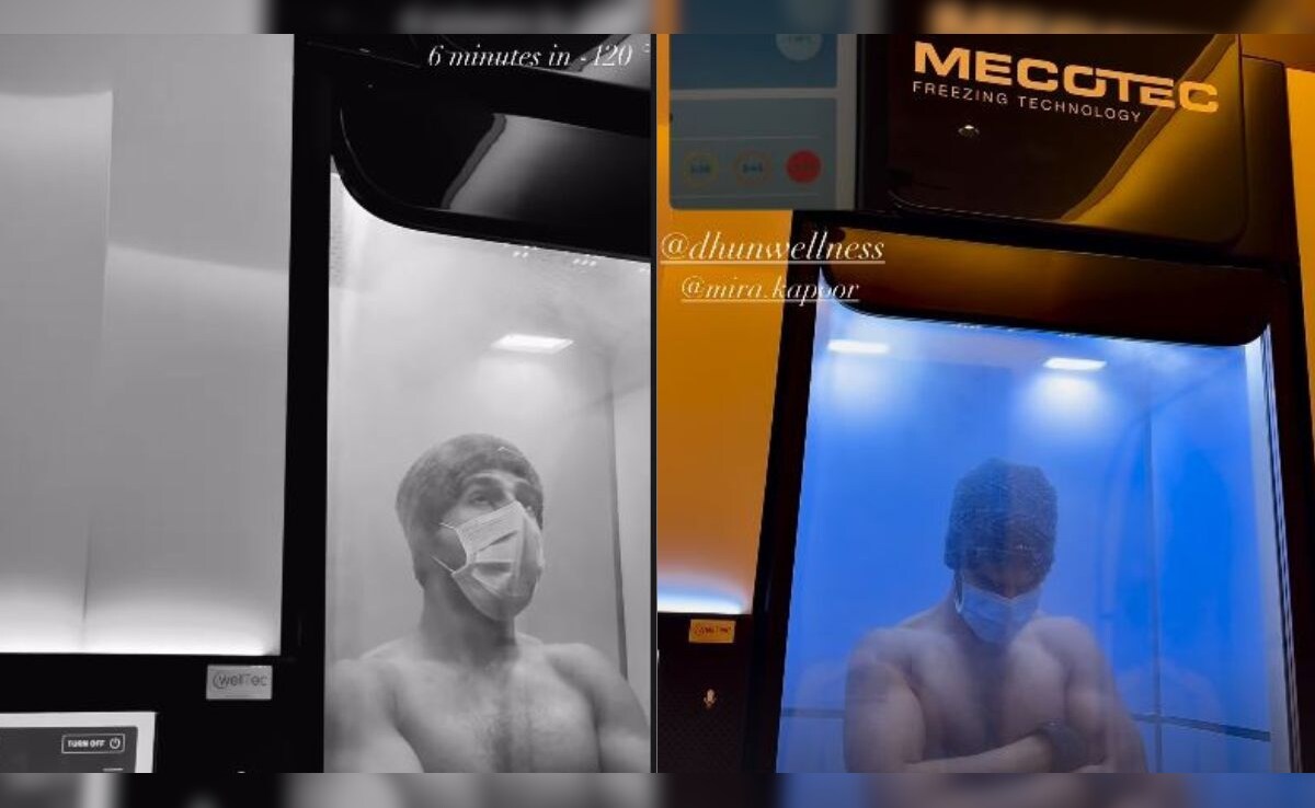 Ishaan Khatter Undergoes Cryotherapy. Photo: Instagram/ishaankhatter Ishaan Khatter Undergoes Cryotherapy. Photo: Instagram/ishaankhatter