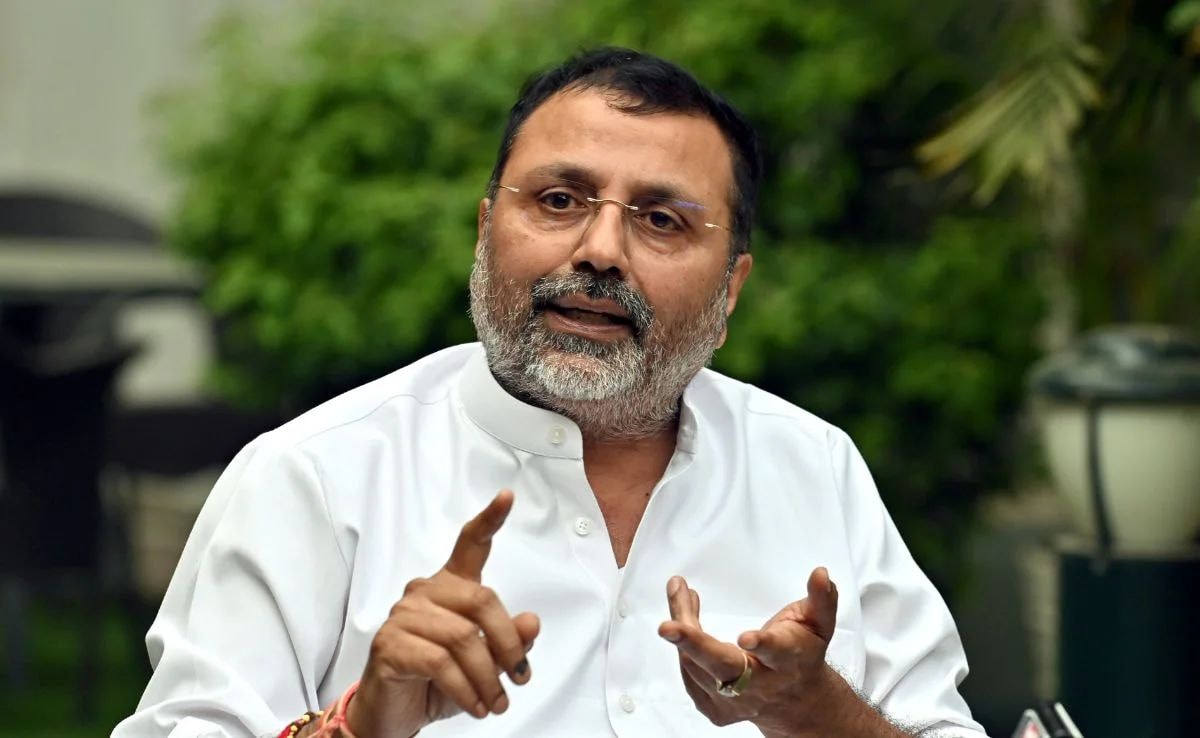 BJP MP Nishikant Dubey Controversial Reaction on Maharashtra marathi hindi language Row Raj Thackeray