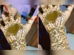 सावन में पतिदेव ने पत्नी के हाथों में रचाई मेहंदी, प्यार तो झलका...पर डिज़ाइन देख छूट जाएगी हंसी