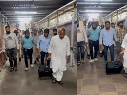 MP: केंद्रीय मंत्री का अनोखा अंदाज, रेलवे स्टेशन पर ट्रॉली बैग खींचते दिखे वीरेंद्र खटीक, कहा- किस बात की शर्म