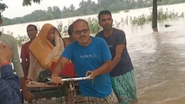 In Flooded Odisha, Doctor Ferries Pregnant Woman To Ambulance On Cart