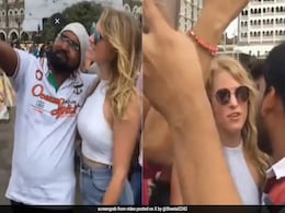 Video: Foreign Woman Harassed By Men For Selfies In Mumbai, Internet Reacts Video: Foreign Woman Harassed By Men For Selfies In Mumbai, Internet Reacts