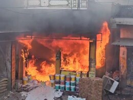 Ajmer: पेंट की दुकान में लगी भीषण आग... फिर हुआ धमाका, 60 लाख का नुकसान