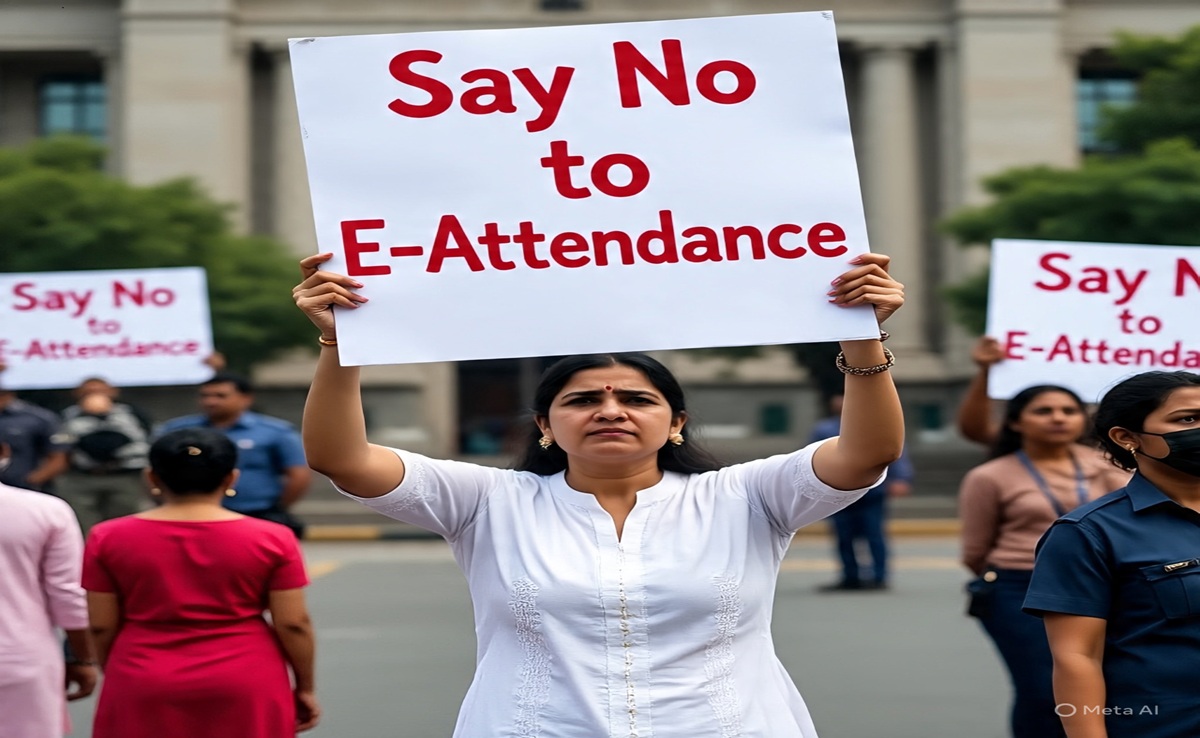 e-Attendance System: शिक्षकों ने दी आंदोलन की चेतावनी, ई-अटेंडेंस सिस्टम को लेकर ये हैं मांगे