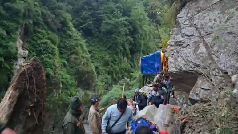 Kedarnath Yatra Halted As Landslides Block Route