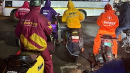Viral Photo Of Delivery Riders At Bengaluru Signal Sparks Comparison To Avengers And Power Rangers
