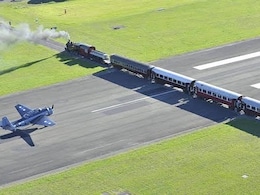 Trains Cross Plane Runway At This Unique Airport In New Zealand Trains Cross Plane Runway At This Unique Airport In New Zealand